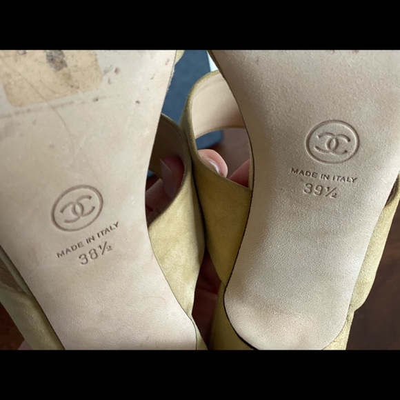 Chanel authentic heels. In suede and leather. - Picture 15 of 16